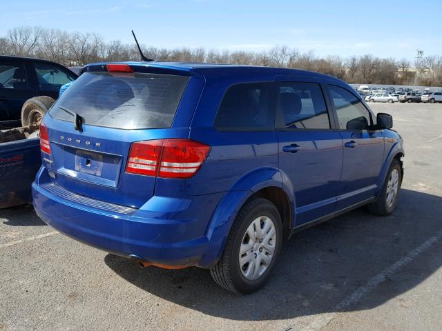 3C4PDCAB3FT587889 - 2015 DODGE JOURNEY SE BLUE photo 4