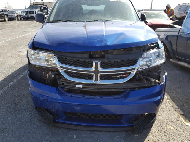 3C4PDCAB3FT587889 - 2015 DODGE JOURNEY SE BLUE photo 9