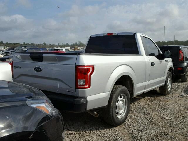 1FTMF1C80FKD84429 - 2015 FORD F150 SILVER photo 4