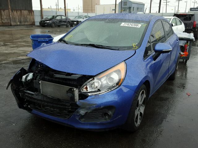 KNADN5A34D6149388 - 2013 KIA RIO EX GREEN photo 2