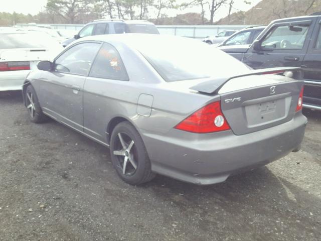 1HGEM229X4L016066 - 2004 HONDA CIVIC EX GRAY photo 3