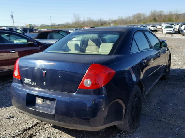 1G2ZF57B684109517 - 2008 PONTIAC G6 VALUE L BLUE photo 4