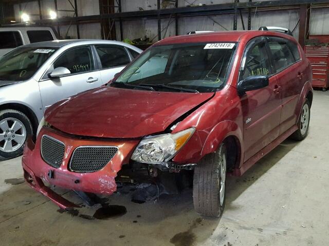 5Y2SL65836Z442132 - 2006 PONTIAC VIBE RED photo 2