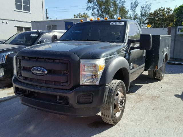 1FDUF4GT1CEC68050 - 2012 FORD F450 SUPER GREEN photo 2