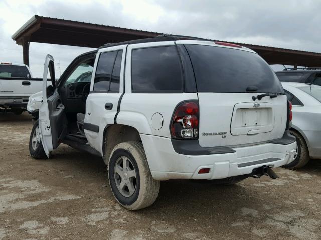 1GNDT13S052277200 - 2005 CHEVROLET TRAILBLAZE WHITE photo 3