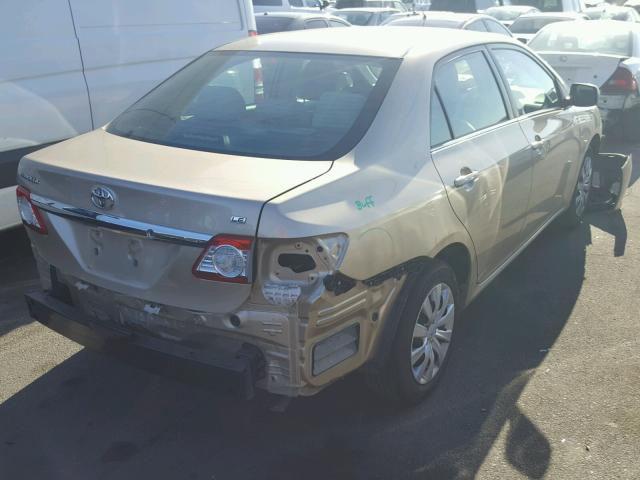 2T1BU4EE8DC965144 - 2013 TOYOTA COROLLA BA BROWN photo 4