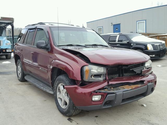 1GNDT13SX42315434 - 2004 CHEVROLET TRAILBLAZE MAROON photo 1