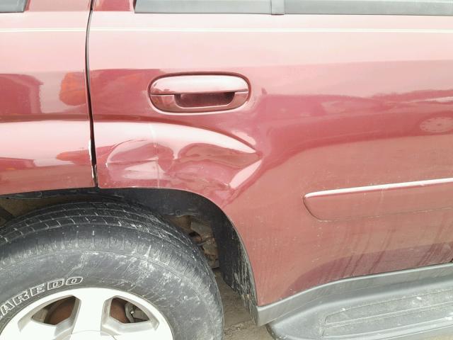 1GNDT13SX42315434 - 2004 CHEVROLET TRAILBLAZE MAROON photo 9