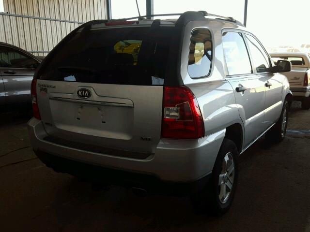 KNDKGCA36A7714481 - 2010 KIA SPORTAGE L SILVER photo 4