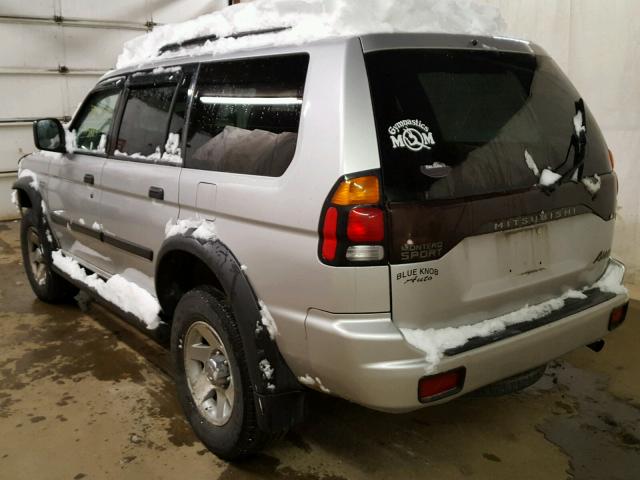 JA4MT21H03J042041 - 2003 MITSUBISHI MONTERO SP SILVER photo 3