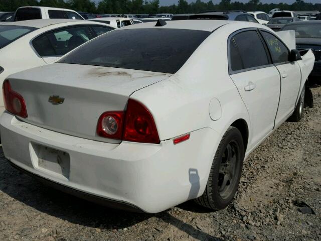 1G1ZA5EU1CF360742 - 2012 CHEVROLET MALIBU LS WHITE photo 4