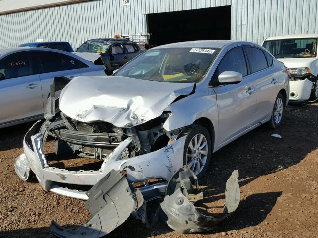 3N1AB7AP8DL769960 - 2013 NISSAN SENTRA S SILVER photo 2