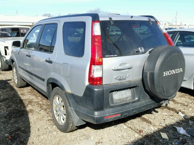 JHLRD78856C062891 - 2006 HONDA CR-V EX SILVER photo 3