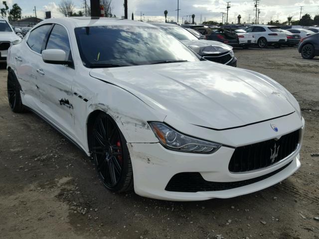 ZAM57RSA7G1182422 - 2016 MASERATI GHIBLI S WHITE photo 1