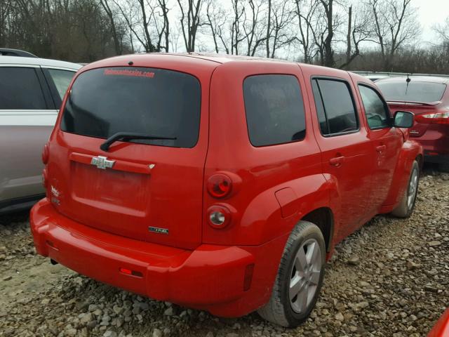 3GNCA23B59S549693 - 2009 CHEVROLET HHR LT RED photo 4