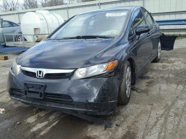 2HGFA16577H310945 - 2007 HONDA CIVIC LX BLUE photo 2