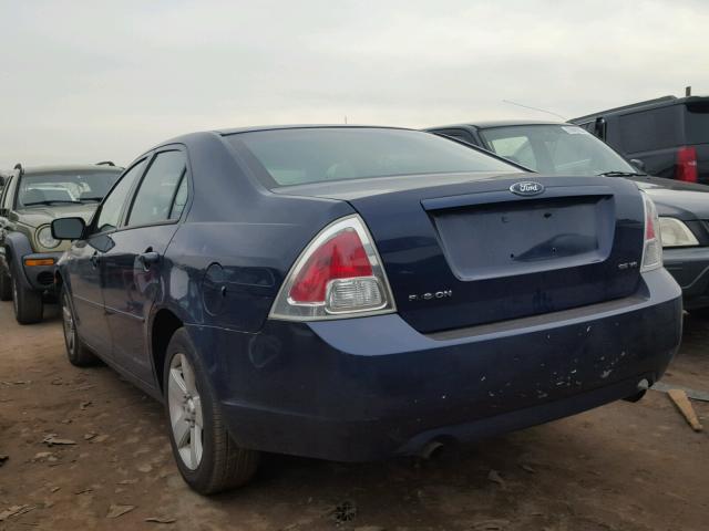 3FAFP07136R208439 - 2006 FORD FUSION SE BLUE photo 3