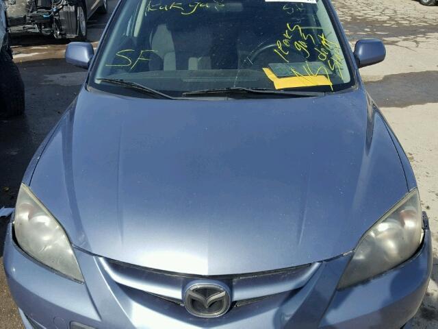 JM1BK34L981839952 - 2008 MAZDA SPEED 3 BLUE photo 7