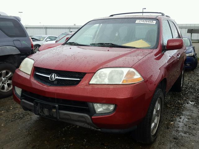 2HNYD18233H548359 - 2003 ACURA MDX BURGUNDY photo 2