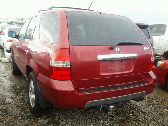 2HNYD18233H548359 - 2003 ACURA MDX BURGUNDY photo 3