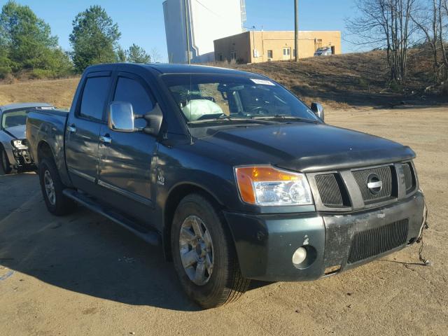 1N6AA07A34N568457 - 2004 NISSAN TITAN XE GREEN photo 1