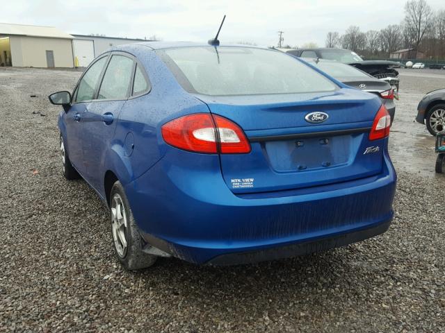 3FADP4AJXBM240416 - 2011 FORD FIESTA S BLUE photo 3