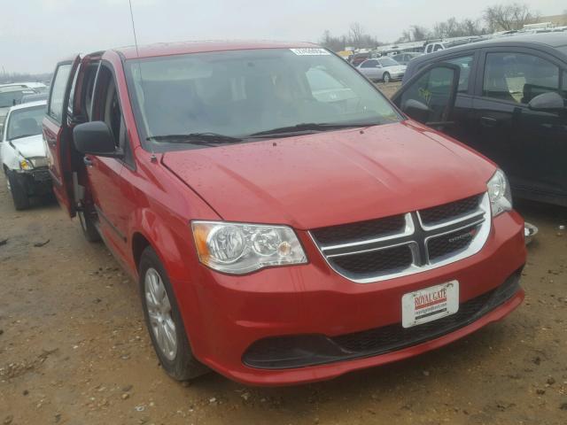 2C4RDGBG6FR748779 - 2015 DODGE GRAND CARA RED photo 1