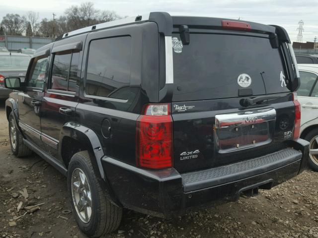 1J8HG58236C251998 - 2006 JEEP COMMANDER BLACK photo 3