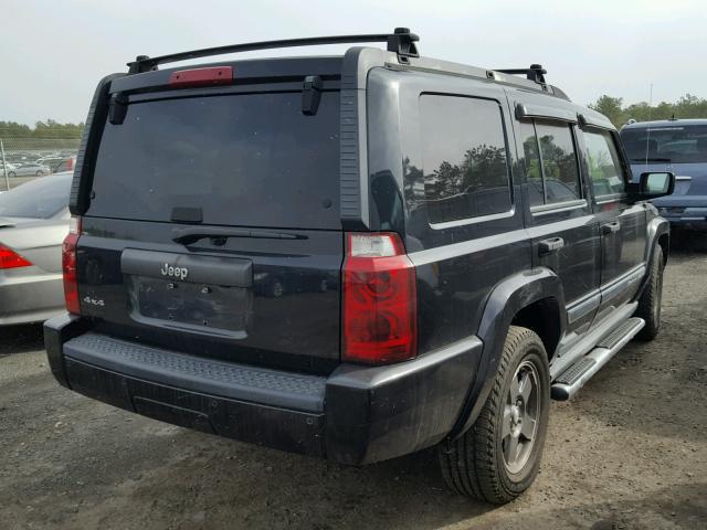 1J8HG48K06C245943 - 2006 JEEP COMMANDER BLACK photo 4