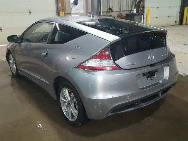 JHMZF1D6XBS006680 - 2011 HONDA CR-Z EX SILVER photo 3