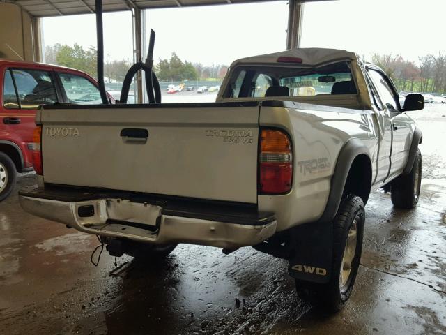 5TEWN72N23Z202064 - 2003 TOYOTA TACOMA XTR SILVER photo 4