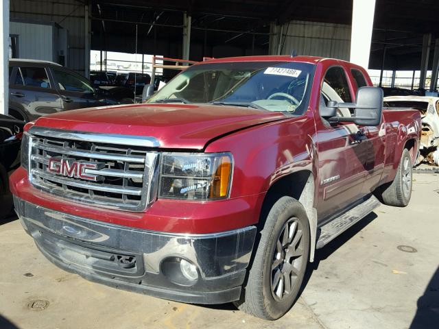 1GTEC19J87Z517650 - 2007 GMC NEW SIERRA RED photo 2