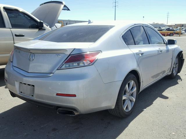 19UUA8F56CA034105 - 2012 ACURA TL SILVER photo 4