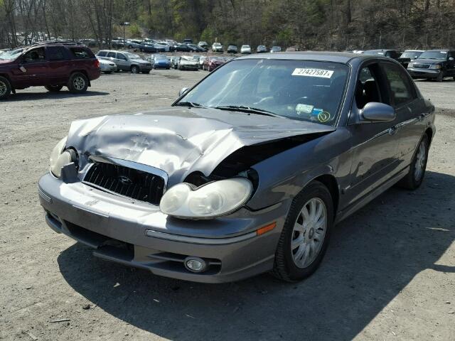 KMHWF35H84A009131 - 2004 HYUNDAI SONATA GLS GRAY photo 2