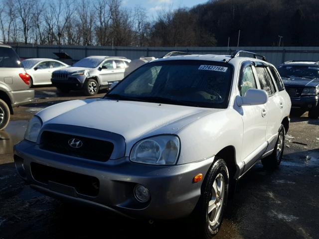 KM8SC73D24U725715 - 2004 HYUNDAI SANTA FE G WHITE photo 2