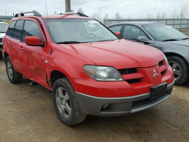 JA4LX41G43U061578 - 2003 MITSUBISHI OUTLANDER RED photo 1