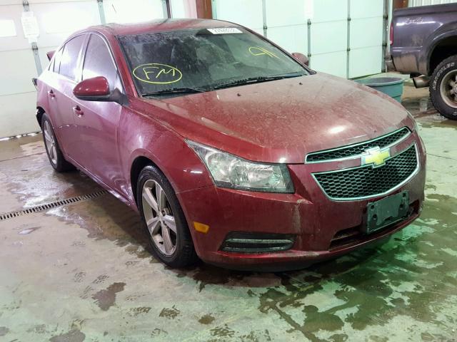 1G1PE5SB1E7106430 - 2014 CHEVROLET CRUZE LT MAROON photo 1