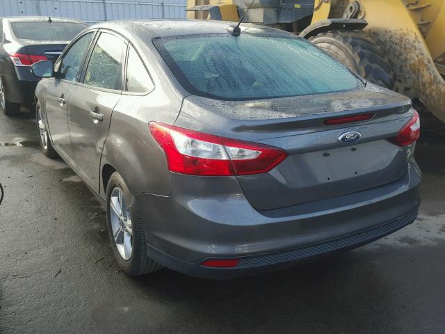 1FADP3F2XEL185970 - 2014 FORD FOCUS SE GRAY photo 3