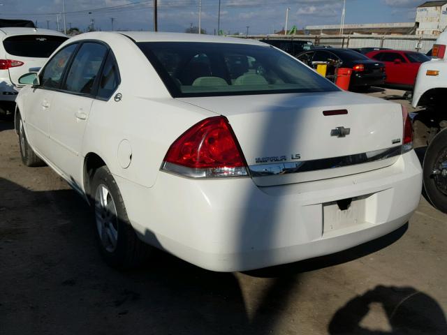 2G1WB58K079358960 - 2007 CHEVROLET IMPALA LS WHITE photo 3