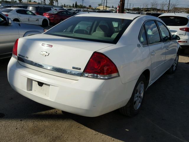 2G1WB58K079358960 - 2007 CHEVROLET IMPALA LS WHITE photo 4