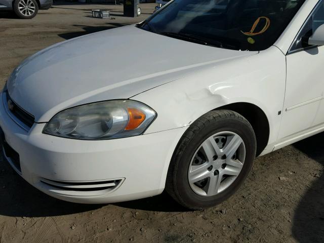 2G1WB58K079358960 - 2007 CHEVROLET IMPALA LS WHITE photo 9