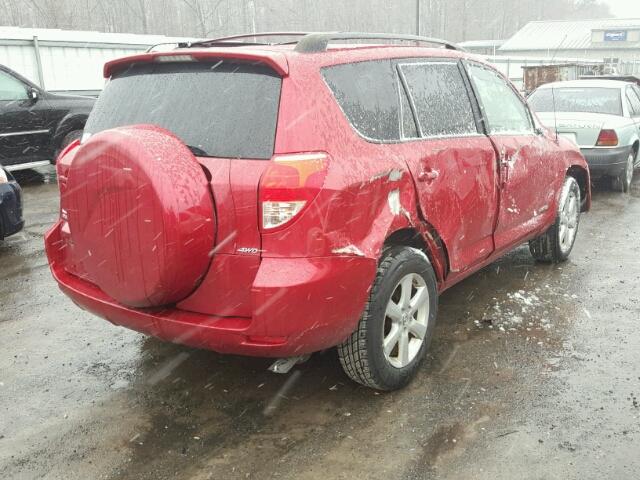 JTMBK31V076012560 - 2007 TOYOTA RAV4 LIMIT RED photo 4