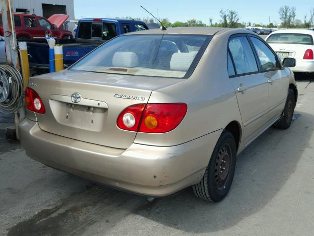 1NXBR32E84Z331976 - 2004 TOYOTA COROLLA CE TAN photo 4