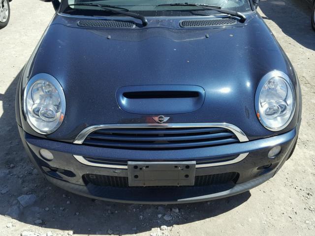 WMWRE33546TL21867 - 2006 MINI COOPER S BLUE photo 7