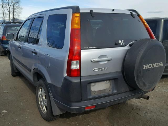 JHLRD78804C004751 - 2004 HONDA CR-V EX SILVER photo 3