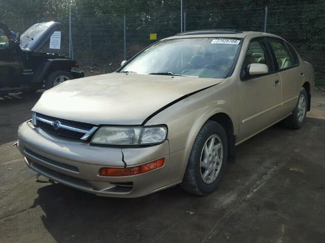 JN1CA21D9WT515953 - 1998 NISSAN MAXIMA GLE GOLD photo 2