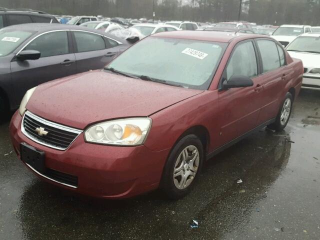 1G1ZS58F67F263262 - 2007 CHEVROLET MALIBU LS RED photo 2