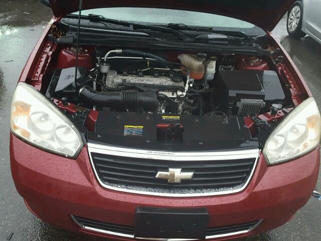 1G1ZS58F67F263262 - 2007 CHEVROLET MALIBU LS RED photo 7