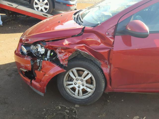 1G1JA6SH5C4115562 - 2012 CHEVROLET SONIC LS 红色 照片 9