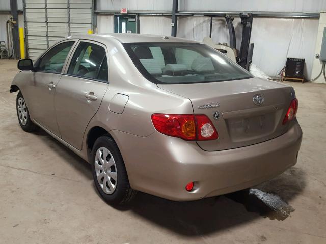 2T1BU4EE0AC297898 - 2010 TOYOTA COROLLA BA BEIGE photo 3